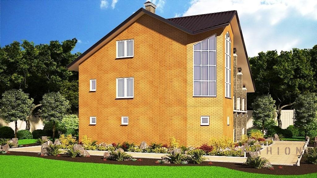 1. Проект двухэтажного дома в скандинавском стиле с многоскатной кровлей, M-27, площадью - 211 кв c мансардой, сауной, балконом, эркером, вторым светом